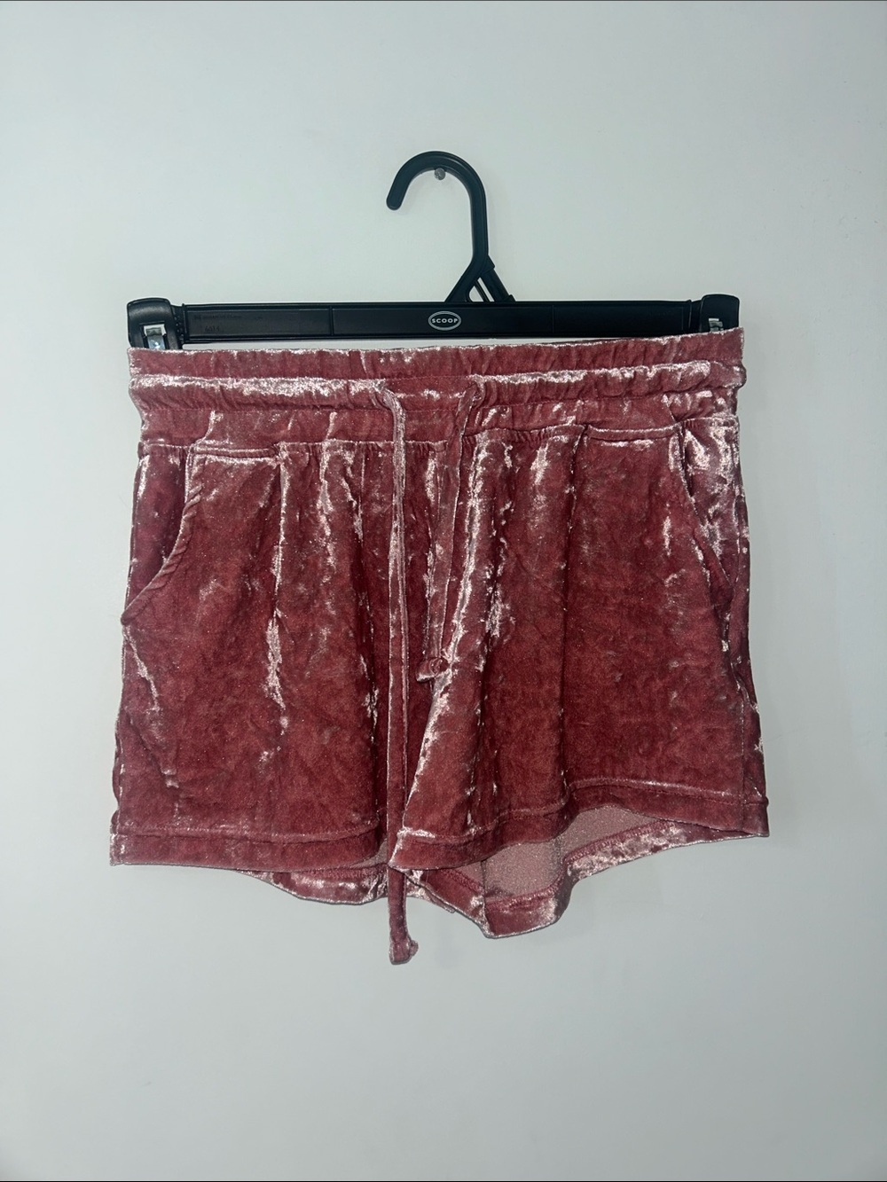 Pink Velvet Shorts